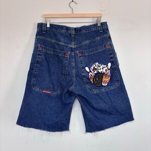 JNCO Baggy Denim Cut Off Shorts.